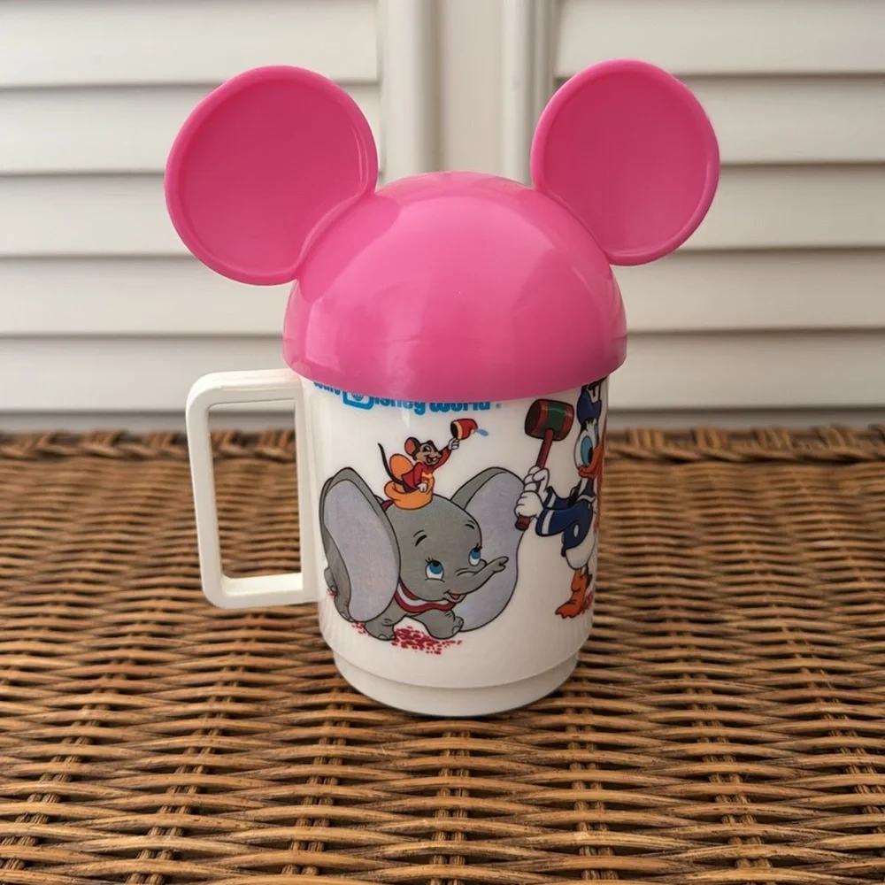Disney Vintage Pink Mickey Mouse Ears Cup - Picture 2 of 5